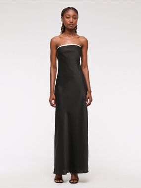 The A&F Julia Slip Strapless Bow Detail Maxi Dress
